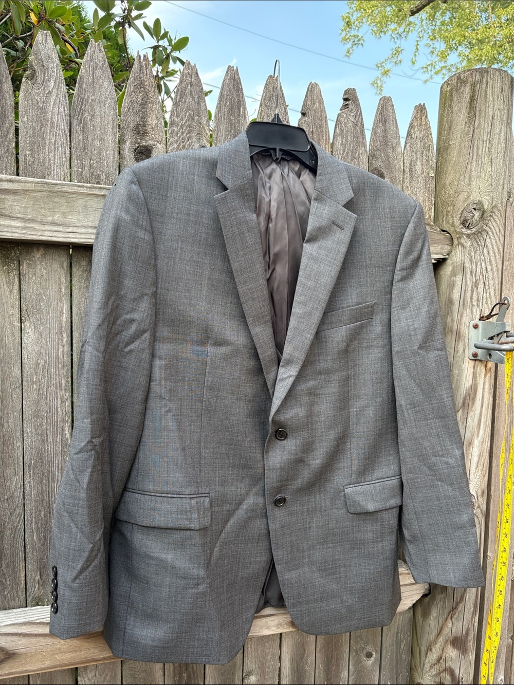 Ralph Lauren 42R gray wool blazer!!